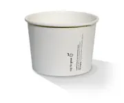 PLA Coated Plain Paper Bowl 24oz 500pc/ctn