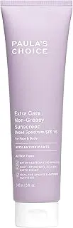 Paula's Choice Extra Care Non Greasy, Oil Free Face & Body SPF 15, UVA & UVB Protection, Water & Sweat Resistant, 148 mL