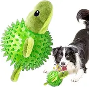 Squeaky Dog Ball, Toy for Aggressive Chewing, Indestructible, Durable, Large Dogs, with Spiked Ball, Rubber Toy for Small, Medium and Large Breeds