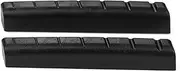 Labymos 2PCS Black Plastic Slotted Nut dle for 7 Strings Guitar Replacement Parts