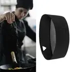 Chef Hat Adjustable Size Top Vent Cotton Polyester Fiber Black Chef Cap For