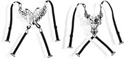 [TINEASUR] 4pcs Underwear Elastic Bra Straps Adjustable Strap Elastic Shoulder Bra Straps Women Elastic Bra Extender Women Bra Straps Adjustable Bra Strap Decorative Bra Straps