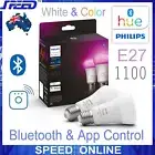 PHILIPS Hue White & Color Ambiance 1100 A60 Smart Bulb - E27 x2 - Bluetooth/WiFi
