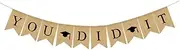 ULDIGI Graduation Celebration Bunting ' ' Banner Quality Burlap Party Supplies Australian Designer