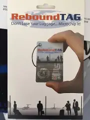 ReBound Luggage MicroChip Tags - Pack of 2 - NEW