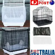 Shell Skirt Mesh Cover Pet Bird Cage Guard Nylon Net Seed Catcher Basket S/M/L
