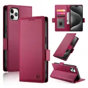 Wallet Case for IPhone 11 Pro Max,Slim Protective Shockproof Case With Card Holder,Premium PU Leather Kickstand-Red