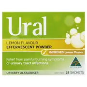 Ural Effervescent Powder Lemon 28 Sachets