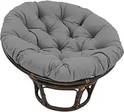 Cushions Papasan Cushion, Papasan Chair Cushion, Outdoor Papasan Chair, Papasan Hanging Wicker Chair Pad Soft Thickened Swing Papasan Chair Cushion Outdoor (Color : Grey, Size : 90 * 90cm)
