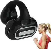 Bone Conduction Headphones - Open-Ear Earbuds, 5.3 Wireless, Ear Clip Headset | Ultra-Lightweight Frame All-Day Comfortable Wear, High-Fidelity Sound Quality Sweatproof Design Sports