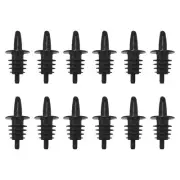 12pcs Plastic Flow Liquor Spirit Bottle Pourer Bar Wine Cocktail Drinks L1V4