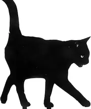DIYEAH Garden Statues Black Cat: Cat Pluggable Soil for Yard Art, Outside, Patio, Outdoor Decor, Garden Decorations, Lawn Ornaments Decor