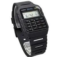 在飛比找momo購物網優惠-【CASIO 卡西歐】回到未來經典計算機錶-黑(CA-53W