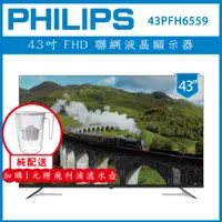 在飛比找蝦皮購物優惠-【基本安裝+濾水壺】PHILIPS 飛利浦 43型 Goog