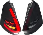 LED Tail Lights Compatible With 2008-2017 MK7 MK7.5 Dynamic Animation Sequential Turn Signal Rear Lamps