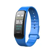 C1 0.96'' TFT Color Screen IP67 Waterproof Smart Watch Heart Rate Monitor Smart Bracelet BLUE COLOR