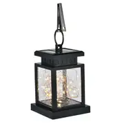 Solar Hanging 30 Led Warm White Copper Wire String Light Lantern Waterproof Outdoor Garden Decor