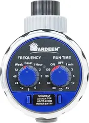 Yardeen Water Timer Electronic Hose Sprinkler Garden Irrigation Controller Two Dial,No Water Pressure Required