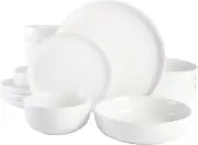 Gibson Home Oslo Porcelain Chip and Scratch Resistant Dinnerware Set, Service fo