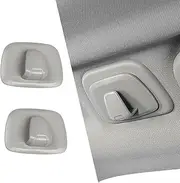 Crynod 2 PCS Car Roof Hook, Multi-Functional Interior Hooks for Clothing Bag Grocery Bag Hanging Storage, Lock Design Rotary Installation, Compatible with Volvo XC60 XC40 XC90 V90 S90 (Gray)