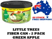 Little Trees Air Freshener Green Apple Fiber Can 2pk - Car Home Office