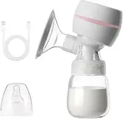 YaSao Breast Pump,Portable Integrated Breast Pump with LED Screen Electric Breast Pump for Breastfeeding 2 Modes 9 Suction Level Low Noise with 22mm Silicone Breast Shield 180ml Milk Bottle