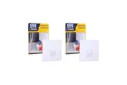 2x I-Hook R3 Replacement 10cm Wall Storage For 45 80cm Single Towel Rail Clear