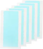 Generic 5 Sheets Wig Film Double Sided Adhesive Tape Wigs Double Sided Tape Double Side Tape 2 Sided Tape Wig Adhesive Lace Wig Glue Portable Adhesive Tape Hair Lace Tape Sky-blue Pu