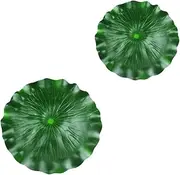 2pcs Floating Leaf Simulation Decoration for Garden Fountain and Fishpond Leaf Ornament Natural Appearance Lightweight Safe for