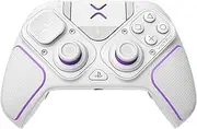 PDP Victrix Pro BFG drahtlos Gaming Controller for Playstation 5 / PS5, PS4, PC, Modular Gamepad, Remappable Buttons, Customizable Triggers/Paddles/D-Pad, PC App White