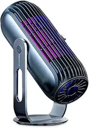 [UblitzZap] Bug Zapper Indoor Outdoor, Quiet Mosquito Trap, Efficient Electric Insect Killer, Silent Fan,Blue Violet Lamp, Auto On/Off, Flying trap Kill Moths/Gnats/Flies for Home Patio Office Courtyard