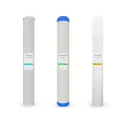 Max Water WH Water Filter Set 20" x 2.5" Sediment, Anti Scale CTO Set