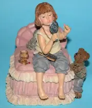 Boyds Bears Dollstone resin Miranda & Robert #272055 NEW musical, beauty makeup