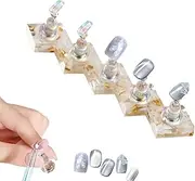 Nail Holder for Painting,Portable Nails Display Practice - Artificial Display Storage for Professional Makeup Tool Women Enthusiast Beginner Home
