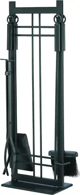 Preston Fireplace Toolset, Vintage Iron Finish, 5 Piece - FA016TA