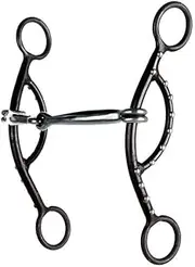 Aime Imports Westen at Dot Snaffle Long Sliding Gag Bit