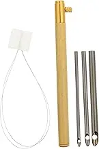 CORHAD 1 Set Craft Punch Needle with Replacement Tips Long Threader Smooth Handle for DIY Embroidery Projects with Adults Durable Reusable Art Craft Tool