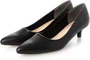 [EVOL] (イーボル) Evor IX5509 Women's Pumps, 1.4 inches (3.5 cm) Heel Pumps for Rain or Shine, Black, 23.5 cm