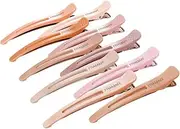 FRAMAR Neutral Sectioning Hair Clips – 10-Pack No Crease Hair Clips for Styling & Sectioning For Girls