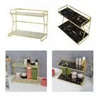 2 Tier Tea Cup Coffee Cup Rack Tray Serving Tray Vanity Tray Easy to Clean