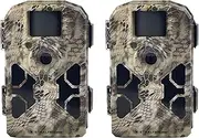 2020 G42NG 24MP Trail Camera 2-Pack Bundle. No-Glow Flash, 100-Ft. IR Range, Kryptek Camo (2 Items)