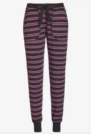 NEW PETER ALEXANDER STRIPED RIBBED PJ EASY PANTS WOMENS S RRP$79.95