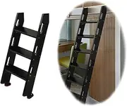 Bunk Bed Ladder Black Twin Bed Bunk Ladder, Rv Trailer Dorm Adults Step Ladder, Universal Space-Saving Twin Bed Bunk Ladders, Easy to Install (Size : 4 Step 137cm/53.9") (OneColor