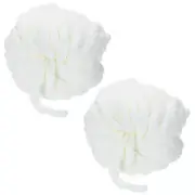 2pcs Chunky Yarn Bulky Thick Fluffy Yarn for Crochet Blanket,Cream White