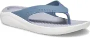 Crocs Unisex Literide Flip Blue Steel/Microchip ~ US Men 10 Women 12 EU 43-44