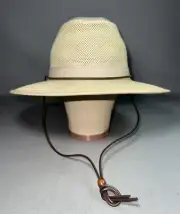New Henschel Men's Packable Aussie Breezer Khaki Safari Hat Size Large