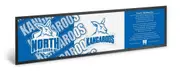 AFL Bar Runner - North Melbourne Kangaroos - Bar Mat - Team Song - 25cm x 90cm