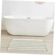 Boho Bath mat for Bathroom Floor Non Slip, Acrylic Blend 20"X32" Gradient Grey