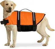 Life Vest for Dogs | Dog Swim Harness - Adjustable Breathable Reflective Harness Suit Shirt Coat Float for Boating Swimming