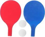 2 Pack Table Tennis Rackets Set Paddle Ball Comfortable to Hold for Boys and Girls Adults